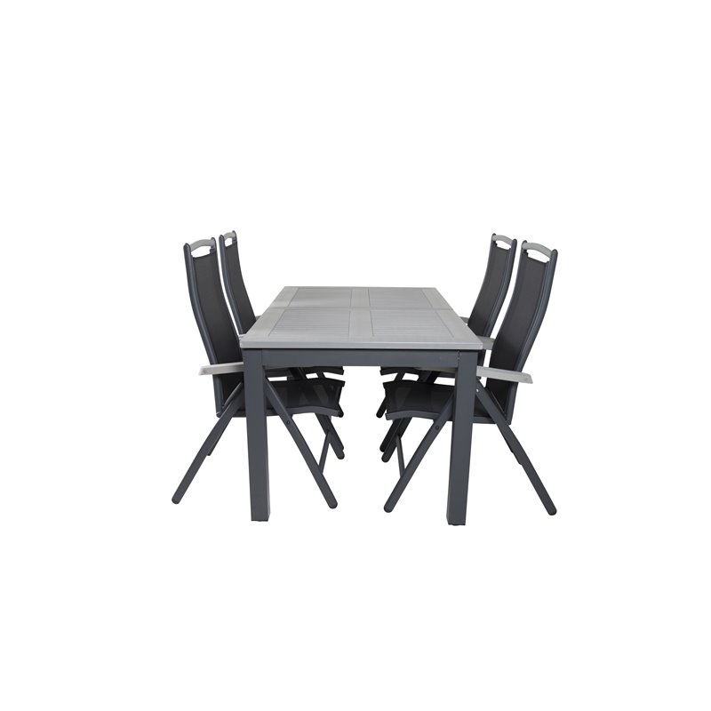 Albany Table - 152/210 Black/Grey+Albany 5:pos Pääartikkeli: Black/Black_4