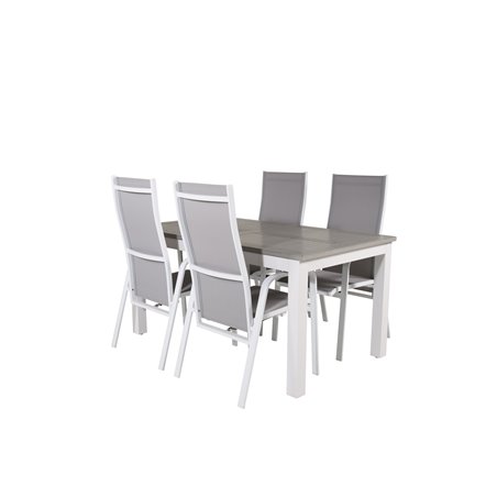 Albany Table - 160/240 - White/GreyCopacabana Valkoinen/Grey_4