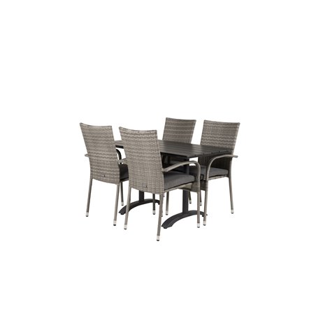 Denver 70*120 Black/Black, Anna Chair