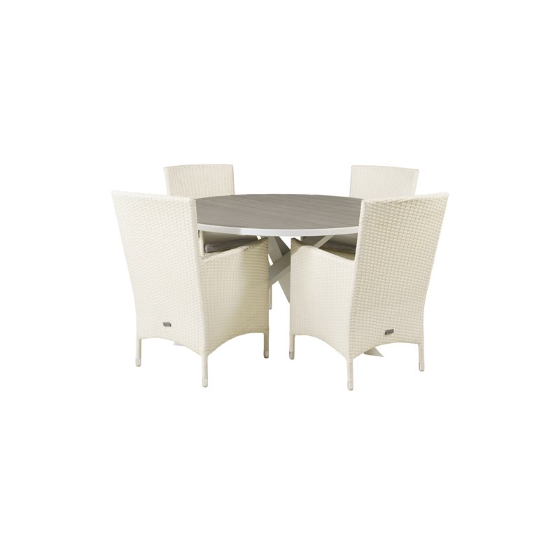 Parma Table ø 140 - White/Grey, Malin Carmstol ja Dyna