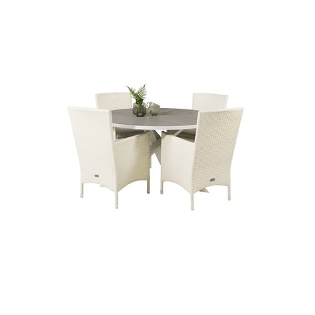 Parma Table ø 140 - White/Grey, Malin Carmstol ja Dyna