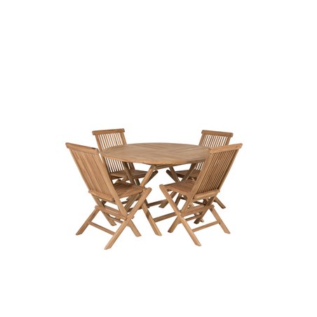 Kenian pyöreä ruokapöytä 120cm - Teak Kenya Folding Chair W/o Armrest (käytetty)