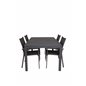 Marbella-pöytä 160/240 - Black/Black, Parma Chair - Black/Grey_4