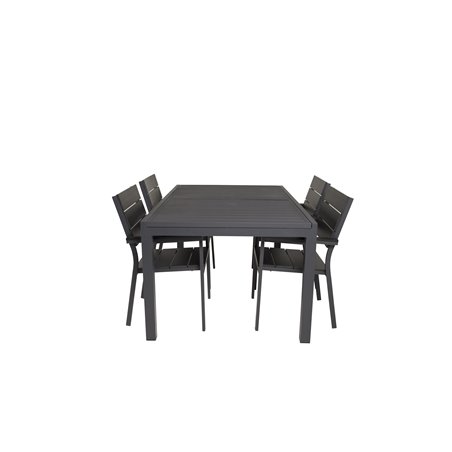 Marbella-pöytä 160/240 - Black/Black, Levels Chair