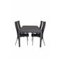 Marbella-pöytä 160/240 - Musta/musta, Copacabana Recliner Chair - Black/Black_4