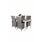 Albany Table - 152/210 - White/Grey, Padova Chair