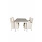 Albany Table - 152/210 - White/GreyMalin Carmstol with Dyna - White / Gray Dyna