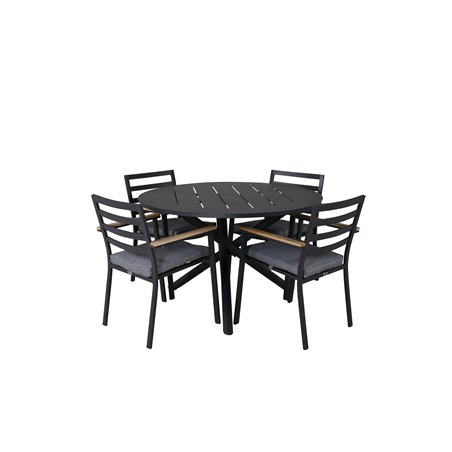 Alma Dining Table - Black Alu - ø120cm, Brasilia Carmstol