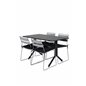 Way - Café Table - Musta / Musta 120 * 70cm, Lina-ruokatuoli - Grey_4