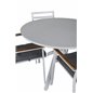 Alma Dining Table - White Alu - ø120cm, Brasilia Carmstol