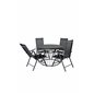 Tropea Dining Table - Black Steel / Grey Spray Glass, Break 5:pos Pääartikkeli: Black/Black_4