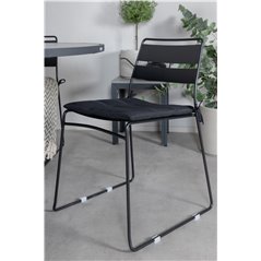 Parma - Table ø 140 - Black Alu /Grey Aintwood, Lina Dining Chair - Black_4