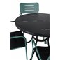 Nicke Dining Table - Black Steel - ø90cm, Nicke Dining W, Armrest