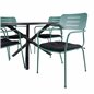 Alma Dining Table - Black Alu - ø120cm, Nicke Dining W, Armrest