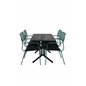 Way Café bord - Sort / Sort 120 * 70cm, Nicke Spisestuestol m, armlæn - Green Steel_4