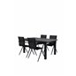 Albany Table - 152/210 Black/Grey+Alina Musta Alu/Black Textilene_4