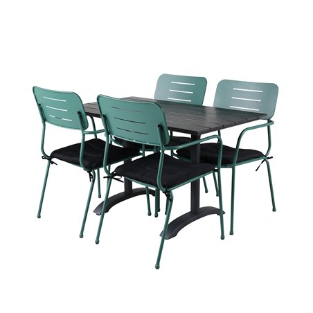 Denver 70*120 Black/Black, Nicke Diningin tuoli