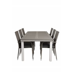 Albany Table - 224/324 - White/GreyAnna Chair - Grey_6