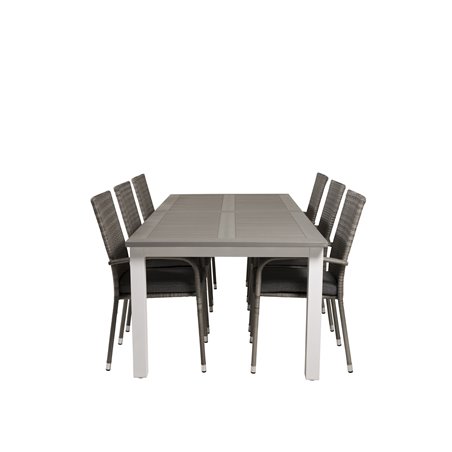 Albany Table - 224/324 - White/GreyAnna Chair - Grey_6