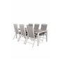 Llama Dining Table 205*100 - White Alu / Grey HPL, Albany 5:pos Valkoinen/Grey_6