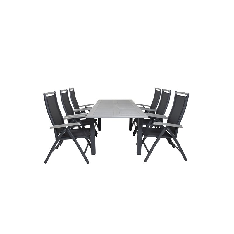 Albany Table - 152/210 Black/Grey+Albany 5:pos Pääartikkeli: Black/Black_6