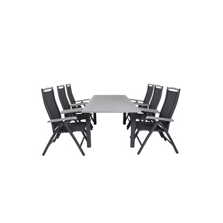 Albany Table - 152/210 Black/Grey+Albany 5:pos Pääartikkeli: Black/Black_6