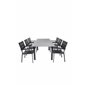 Albany Bord - 152/210 - Sort / Grå + Levels Chair (stabelbar) - Sort Alu / Sort Aintwood_6