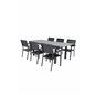 Albany Bord - 152/210 - Sort / Grå + Levels Chair (stabelbar) - Sort Alu / Sort Aintwood_6