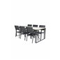 Texas Dining Table 200*100 - Black Alu / Teak / Grey Spray kivi, Tasotuoli