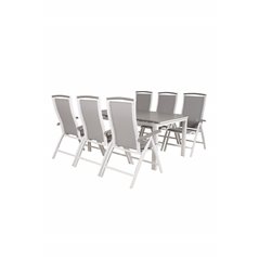 Levels Table 160/240 - White/GreyAlbany 5:pos Chair - White/Grey_6