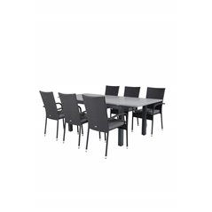 Albany Table - 152/210 Black/Grey+Anna Tuoli Black_6