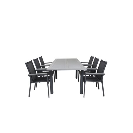 Albany Table – 152/210 – Black/Grey+Parma Pääartikkeli: Black/Grey_6