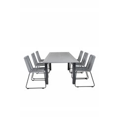 Albany Table - 152/210 - Black/Grey+Lindos Pääartikkeli: Black/Grey_6