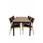 Bois Dining Table 205*90cm - Black Legs / Acacia, Little John Dining Pääartikkeli: Black Rope / Acacia