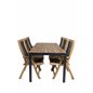 Bois Dining Table 205*90cm - Black Legs / Acacia, Peter 5:pos Tuoli - Alkuperäinen nimi: Acacia_6