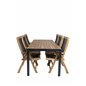 Bois Spisebord 205 * 90cm - Sorte Ben / Acacia, Peter 5: pos Stol - Sort reb / Acacia_6