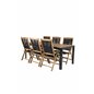 Bois Spisebord 205 * 90cm - Sorte Ben / Acacia, Peter 5: pos Stol - Sort reb / Acacia_6