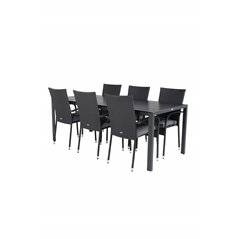 Break Table 205*90 - Black/BlackAnna Chair - Black_6