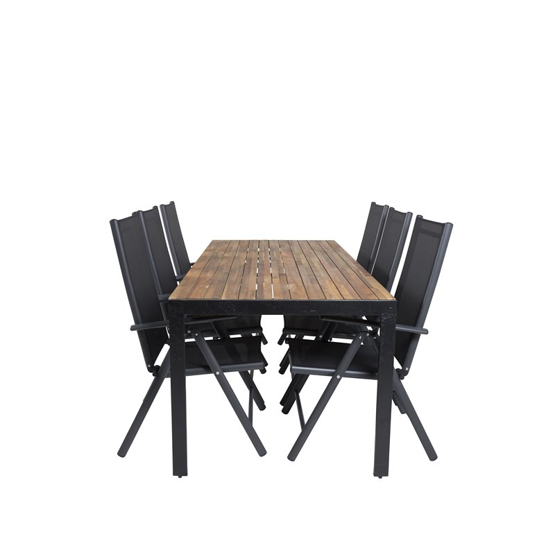 Bois Dining Table 205*90cm - Black Legs / Acacia, Break 5:pos Pääartikkeli: Black/Black_6