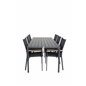 Taulukko 205*90 - Black/BlackTexas Chair - Black/Teak_6