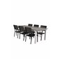 Albany Tabell - 224/324 - Vit / Graylevels stol (stapelbar) - svart Aluminium / svart aintwood_6
