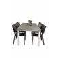 Albany Tabell - 224/324 - Vit / Graylevels stol (stapelbar) - svart Aluminium / svart aintwood_6