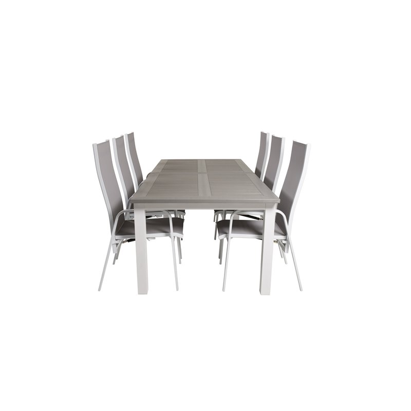 Albany Table - 224/324 - White/GreyCopacabana Valkoinen/Grey_6