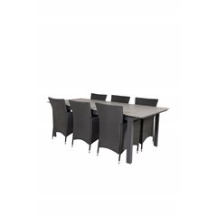 Levels Table 229/310 - Black/Grey, Knick Armchair - Black_6