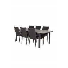 Levels Table 229/310 - Black/Grey, Anna Chair - Black_6