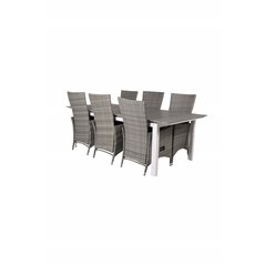 Levels Table 229/310 - White/GreyPadova Chair (Recliner) - Grey/Grey_6