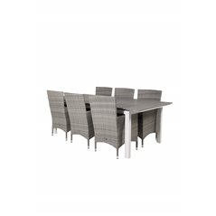 Levels Table 229/310 - White/GreyMalin Armchair - Grey/Grey_6