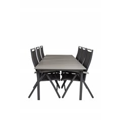 Levels Table 229/310 - Black/Grey, Albany 5:pos Chair - Black/Black_6