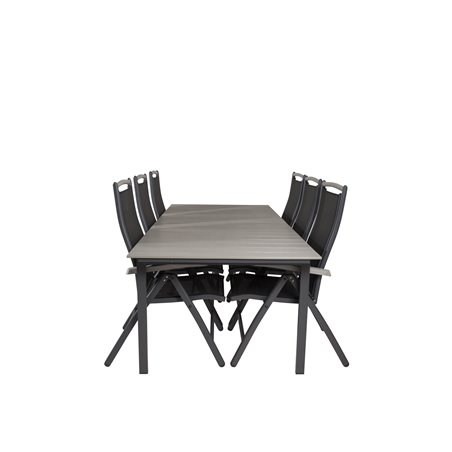 Levels Table 229/310 - Black/Grey, Albany 5:pos Chair - Black/Black_6