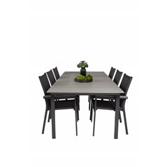 Levels Table 229/310 - Black/Grey, Parma Chair - Black/Grey_6